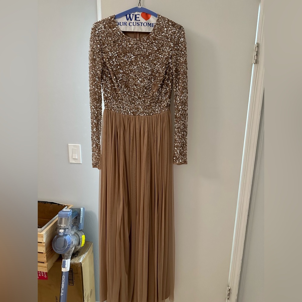 Maya Long Sleeve Bridesmaid Gown